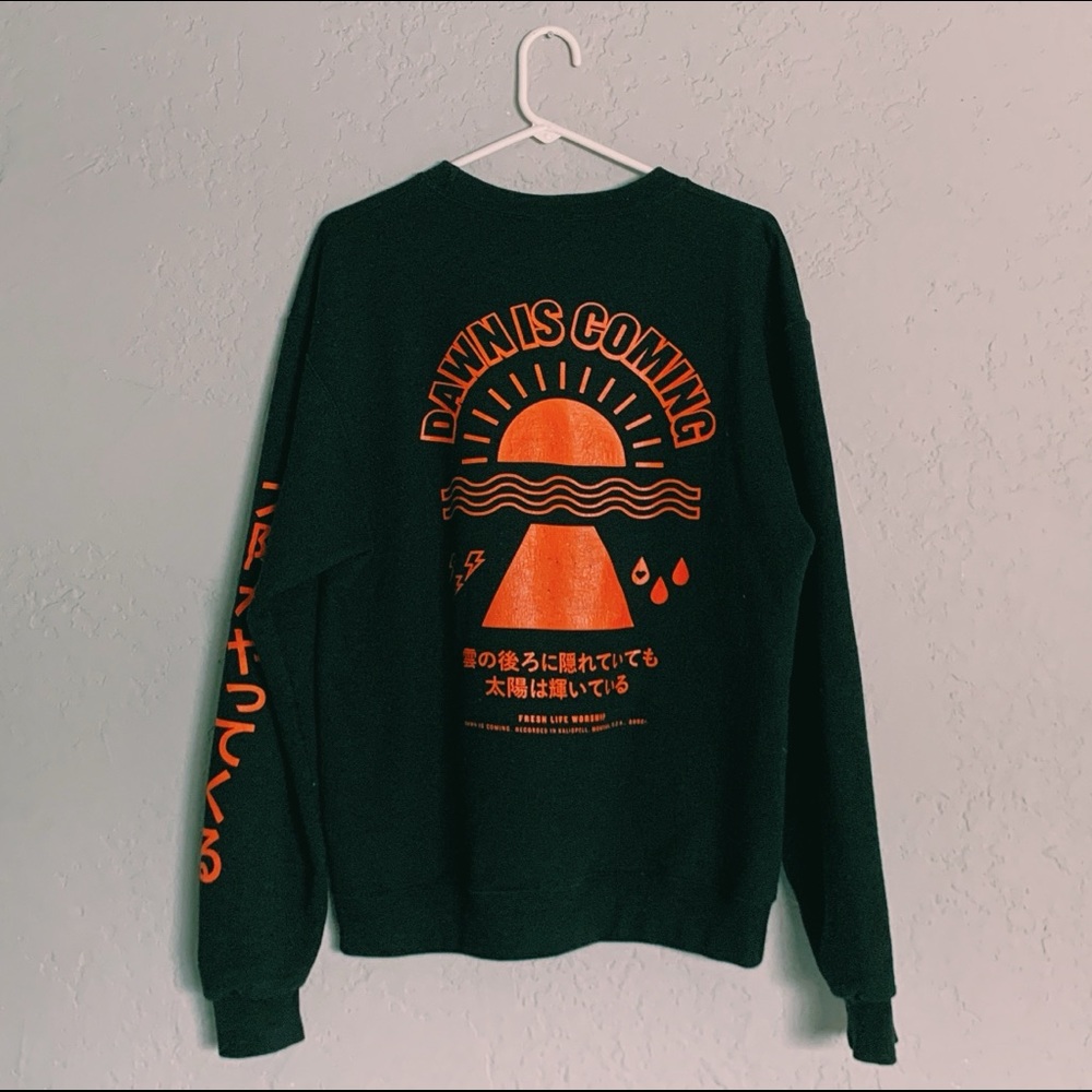 Black Fresh Life Worship Sweatshirt